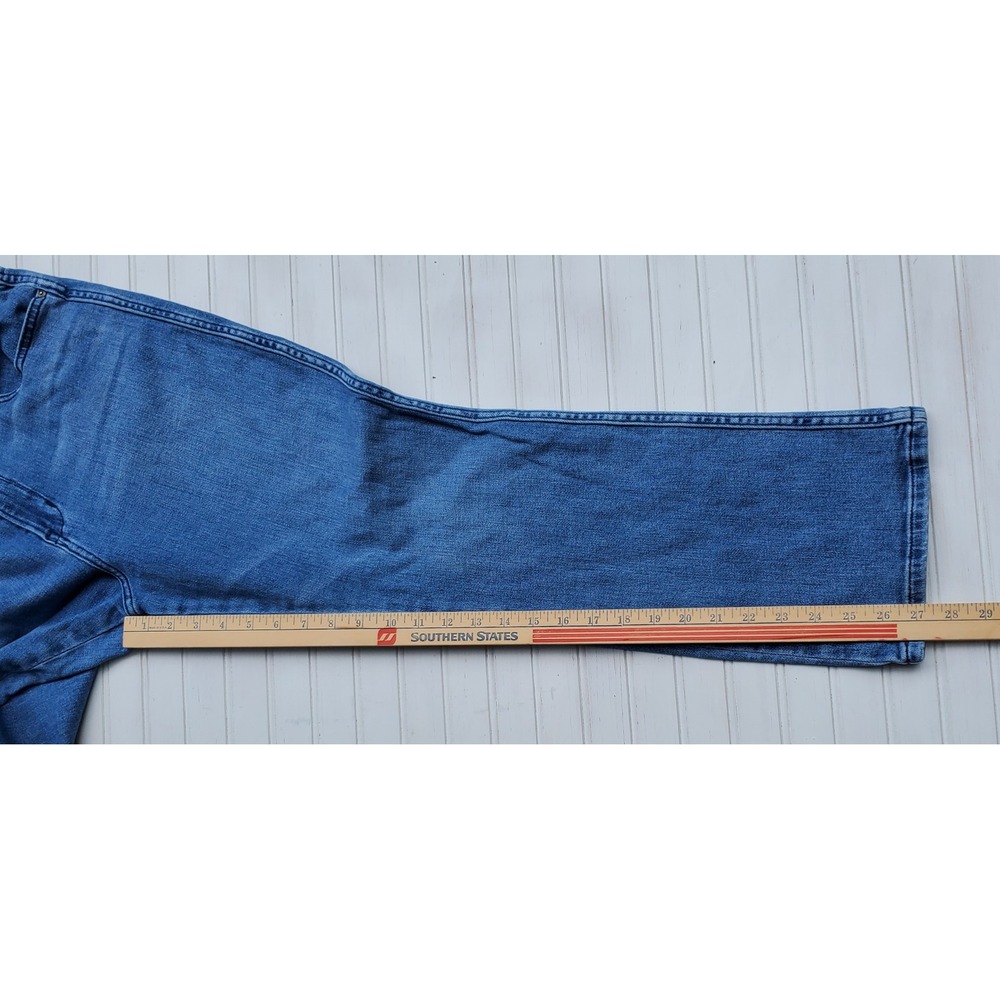 LL Bean Everyday High Rise Mini Boot Jeans 16 Reg Blue Denim 520548 - Picture 2 of 9
